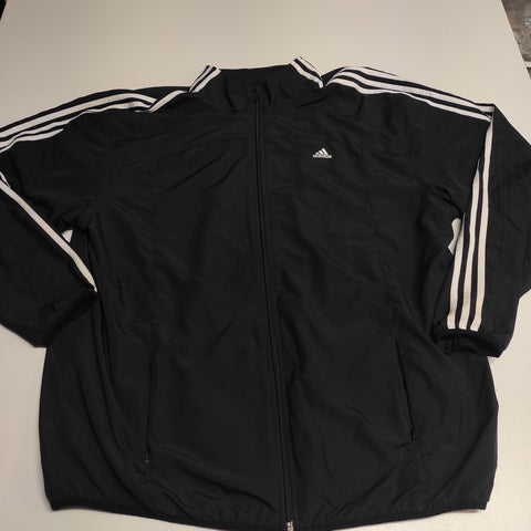 Adidas Vintage Trackjacket XXL nylon stoff aus Regenjacke #8265