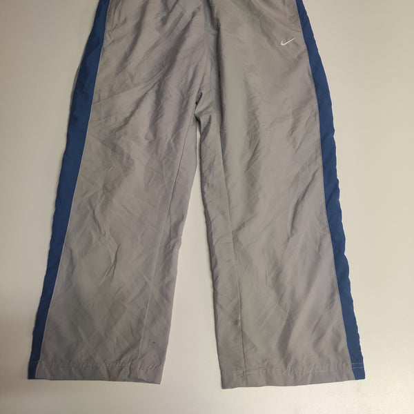 Nike Trackpants Grau Vintage Baggy S Nylon Stoff aus Regenjacke #9270 (Gr L fit S)