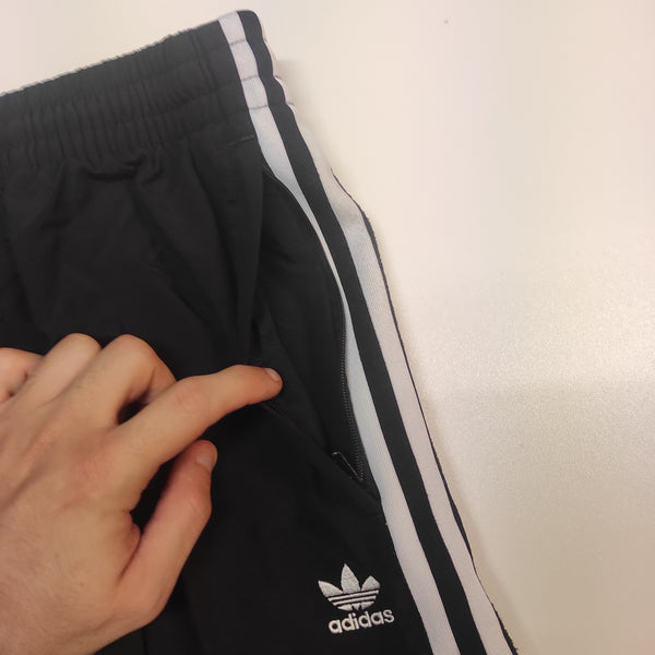 Adidas Vintage Trackpants S nylon stoff aus Regenjacke #8128