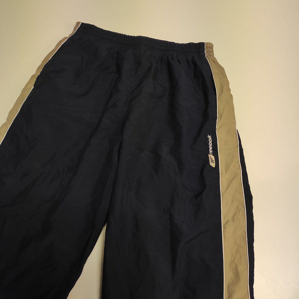 Reebok Vintage Trackpants Baggy M #8460 nylon stoff aus Regenjacke