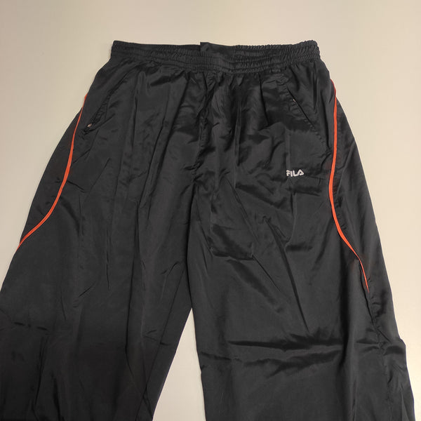 Fila Trackpants Vintage L Baggy Nylon Stoff aus Regenjacke #8696