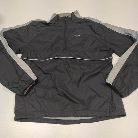 Nike Trackjacket M Reflective Vintage nylon stoff aus Regenjacke #8176