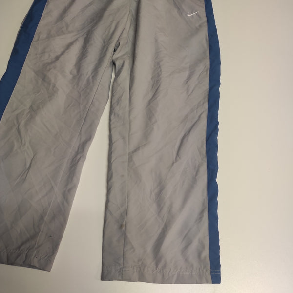 Nike Trackpants Grau Vintage Baggy S Nylon Stoff aus Regenjacke #9270 (Gr L fit S)