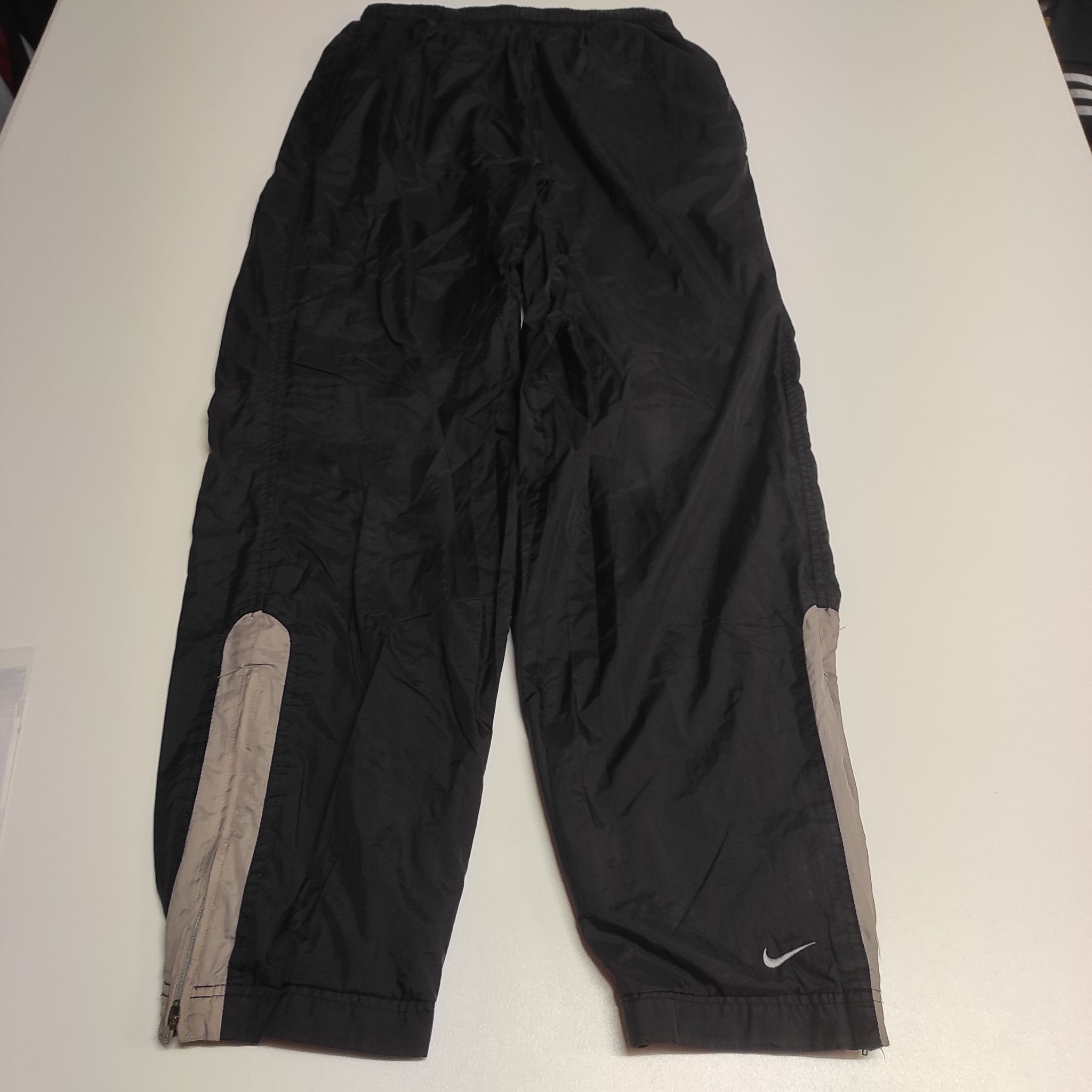 Nike Trackpants Vintage L Baggy Nylon Stoff aus Regenjacke #8298