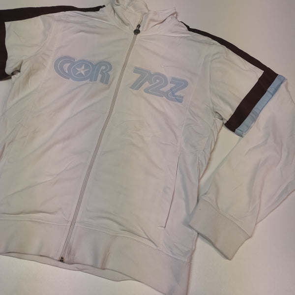 Nike Vintage White Trackjacket L #8173