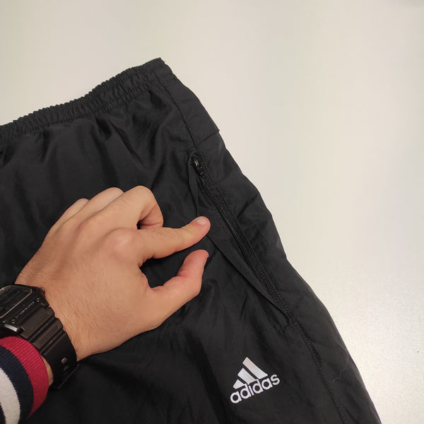 Adidas Vintage Trackpants M #8455 Nylon Stoff aus Regenjacke