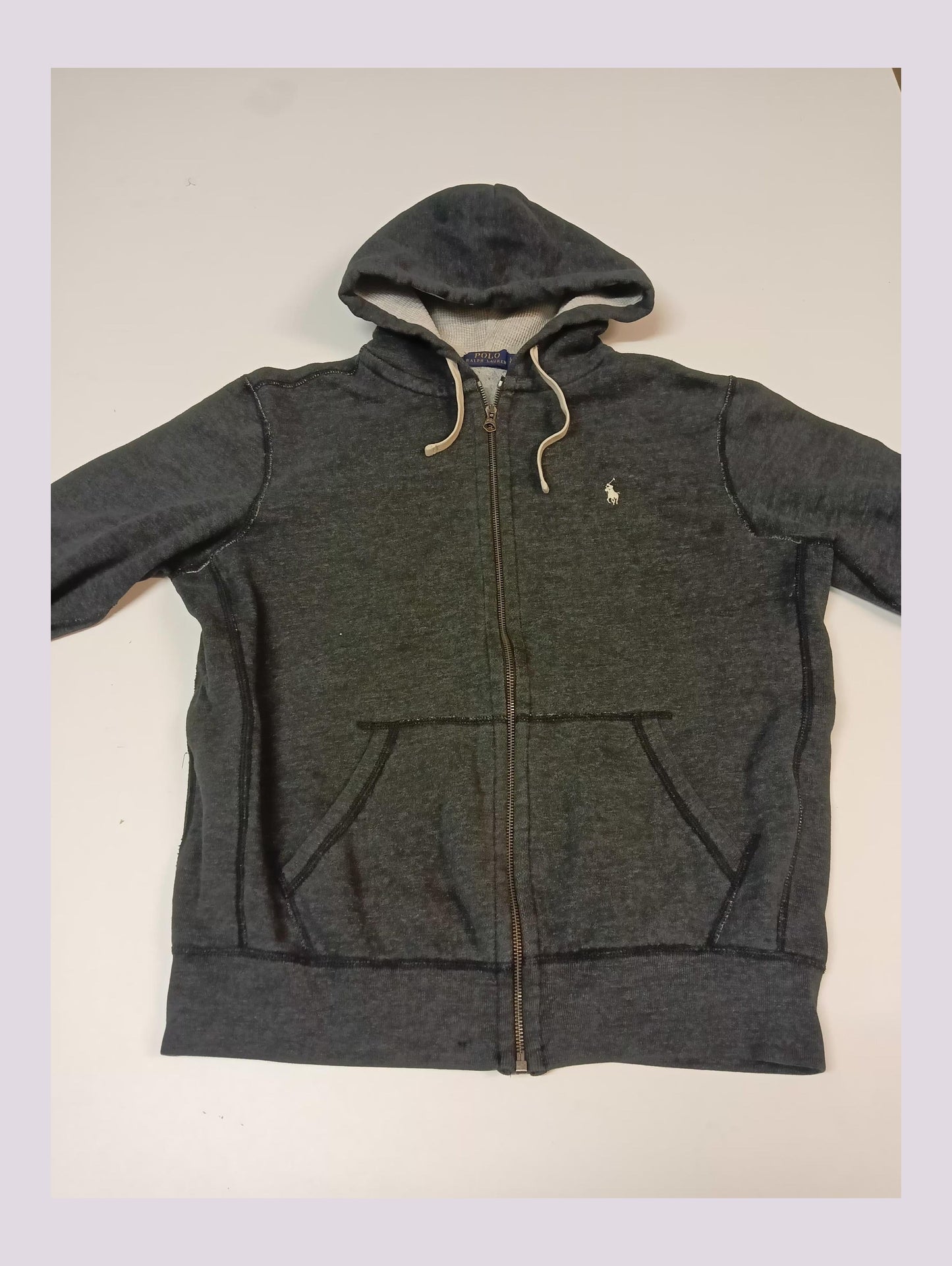 Ralph Lauren Vintage Zip Hoodie M 1664