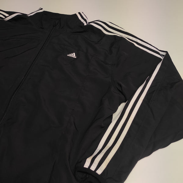 Adidas Vintage Trackjacket XXL nylon stoff aus Regenjacke #8265