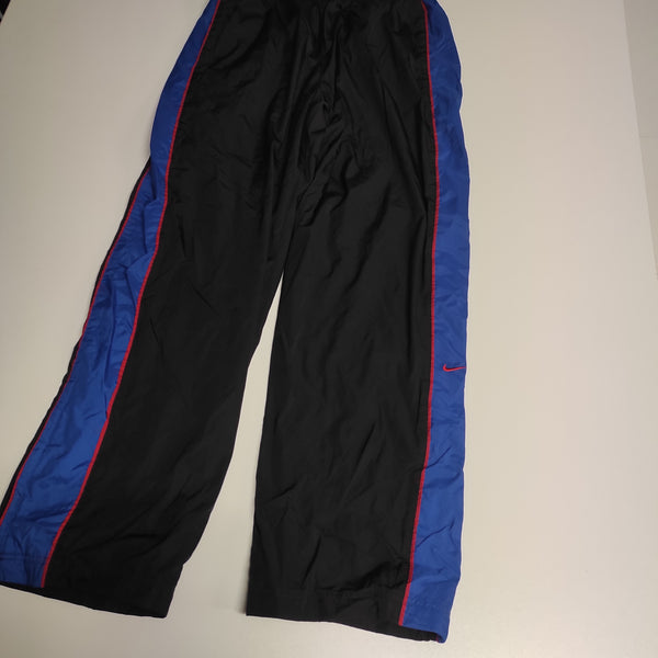 Nike Trackpants Vintage Baggy Nylon Stoff aus Regenjacke L #8698