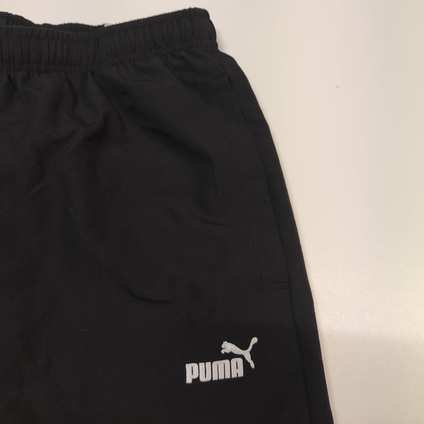 Puma Vintage Trackpants L White Stripes Nylon Stoff aus Regenjacke #8143