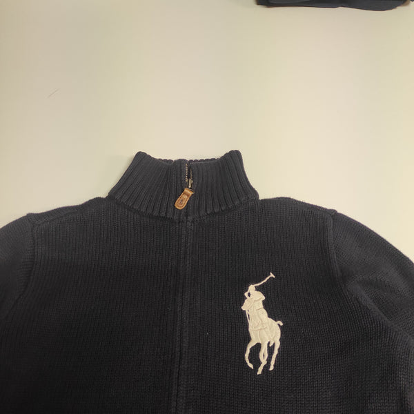 Ralph Lauren Vintage 3/4 Zip Pullover big Pony S - M