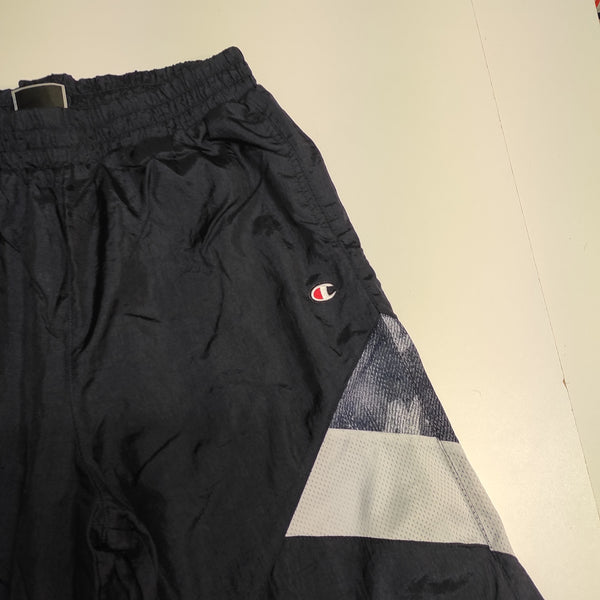 Champion Vintage Trackpants Baggy L Nylon Stoff aus Regenjacke #8541