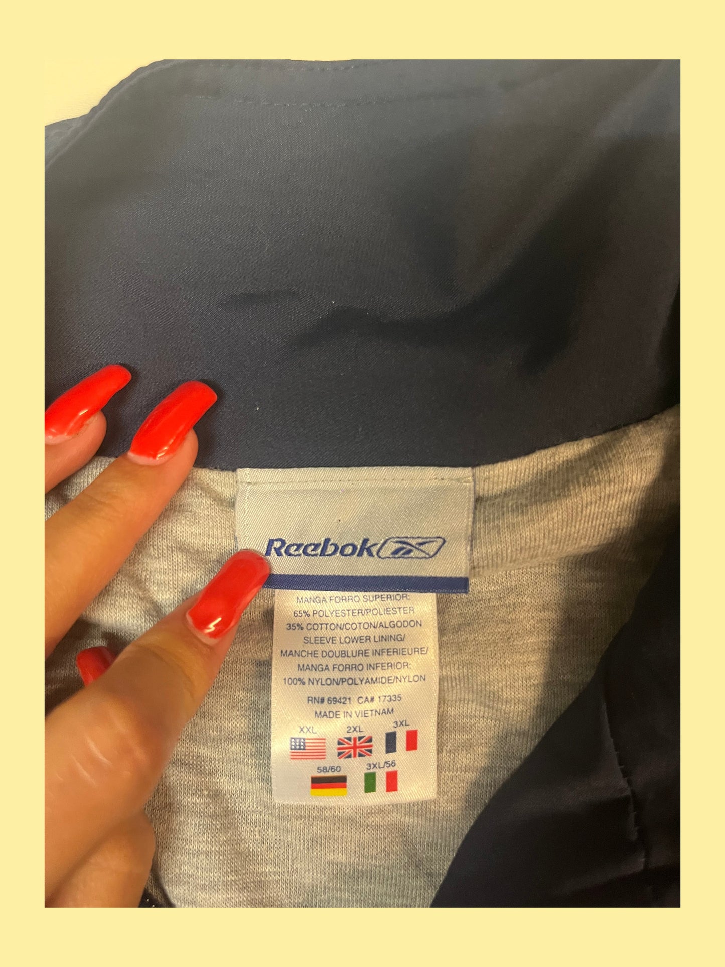 Vintage Reebok Jacke XXL fit XL 3114